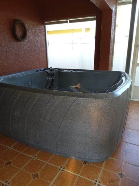 Hot tub removal