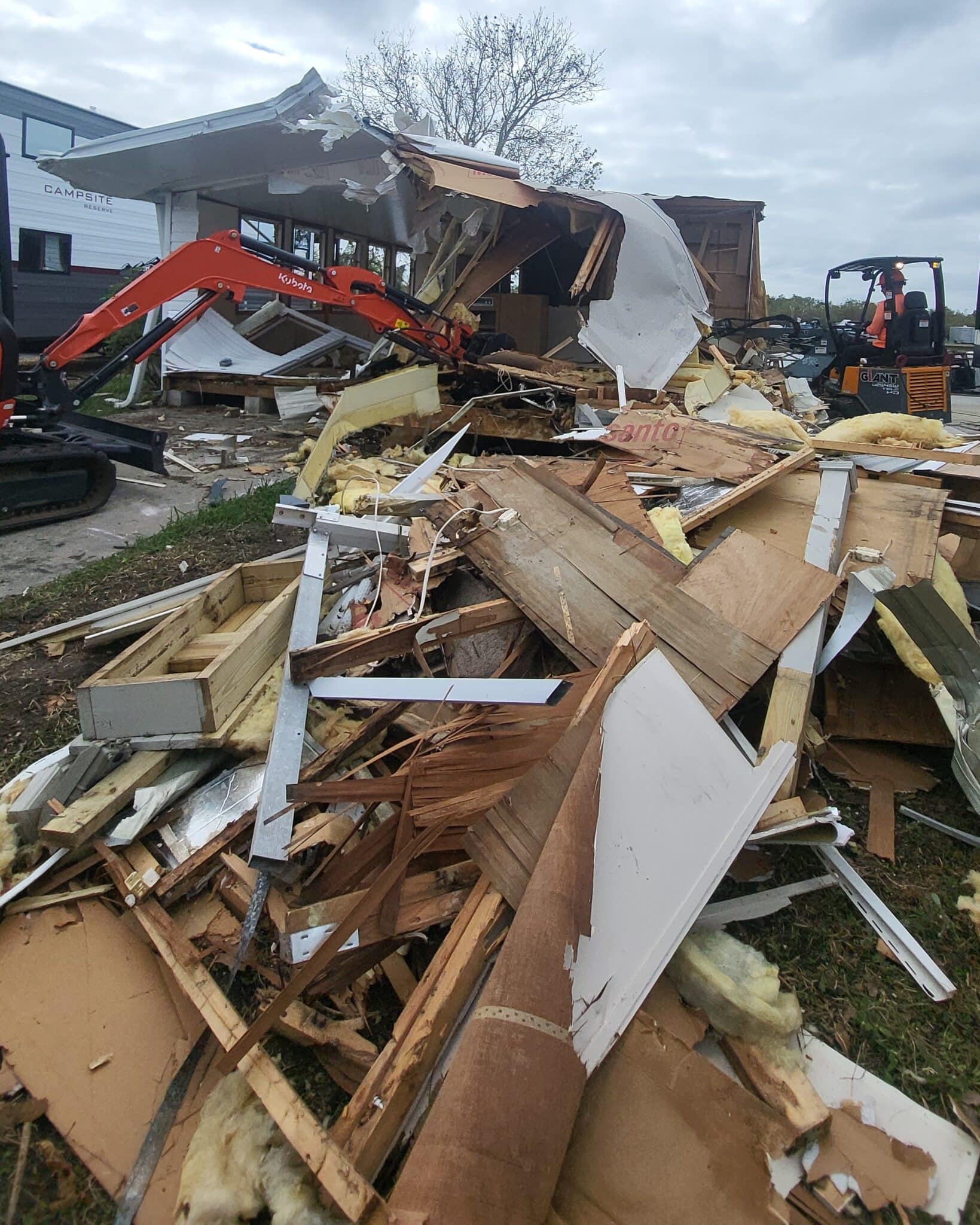 Mobile home removal